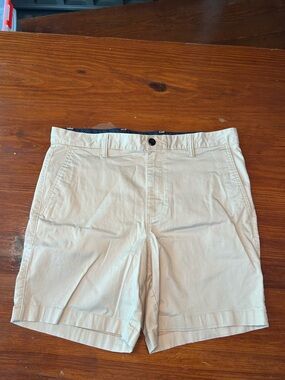 Daniel Hechter Beige Flat-Front Men's Shorts